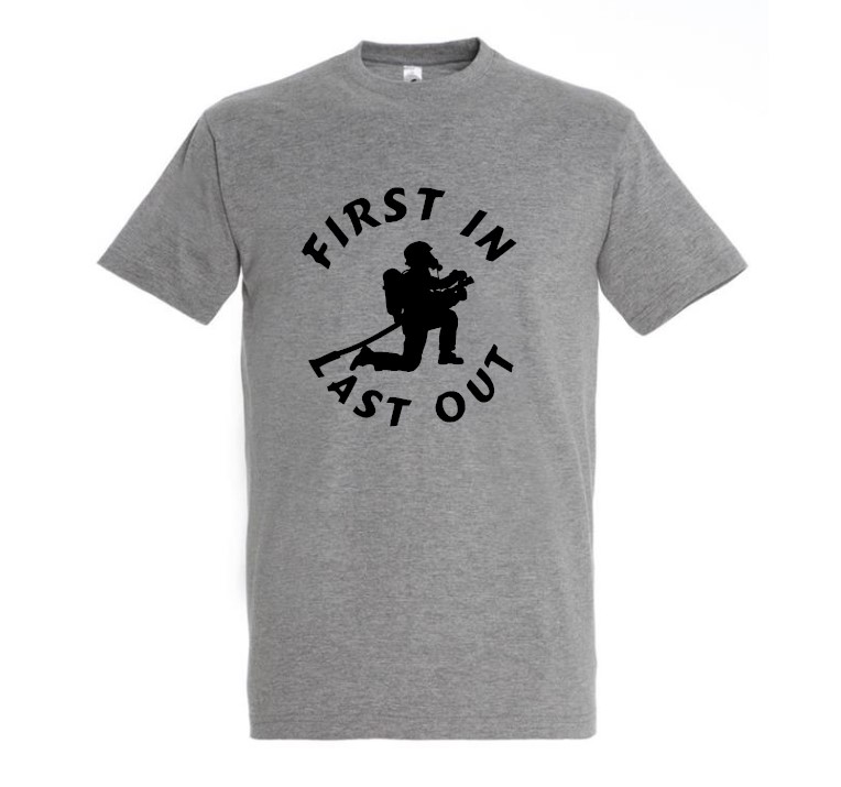 Gasilska majica FIRST IN LAST OUT - slika 2